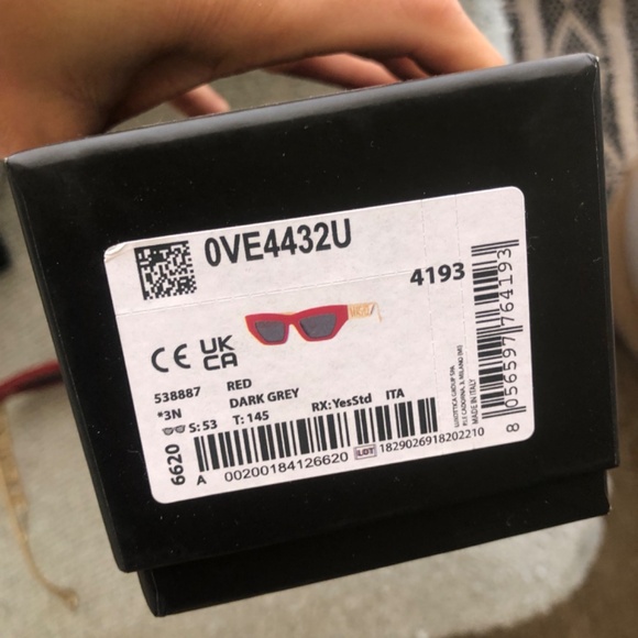 Versace red and gold sunglasses main image 4